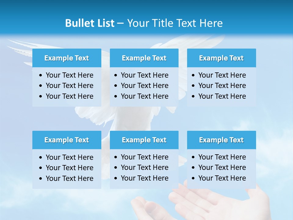 Air Dove Blue PowerPoint Template