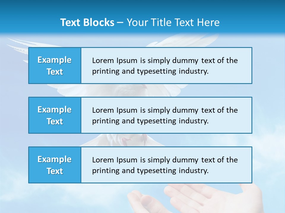 Air Dove Blue PowerPoint Template