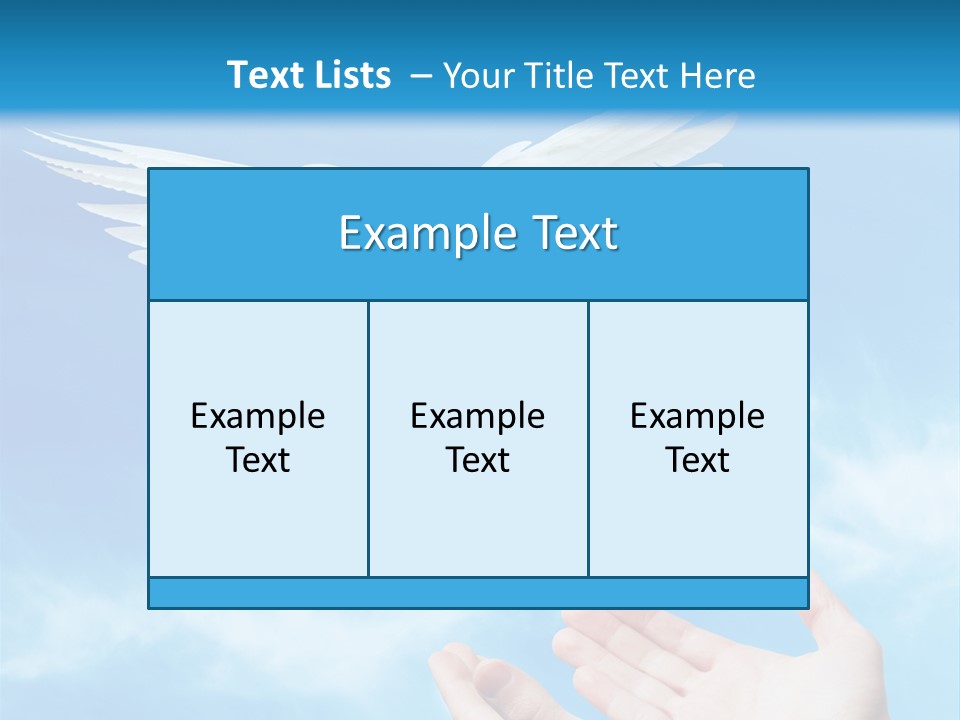 Air Dove Blue PowerPoint Template