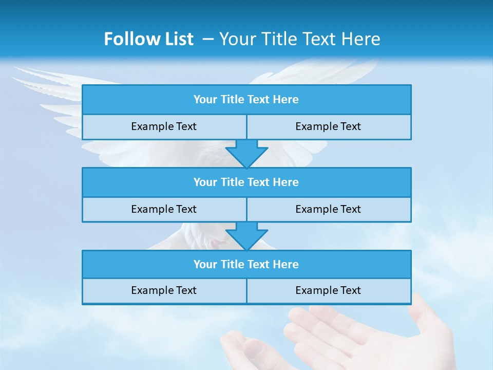 Air Dove Blue PowerPoint Template