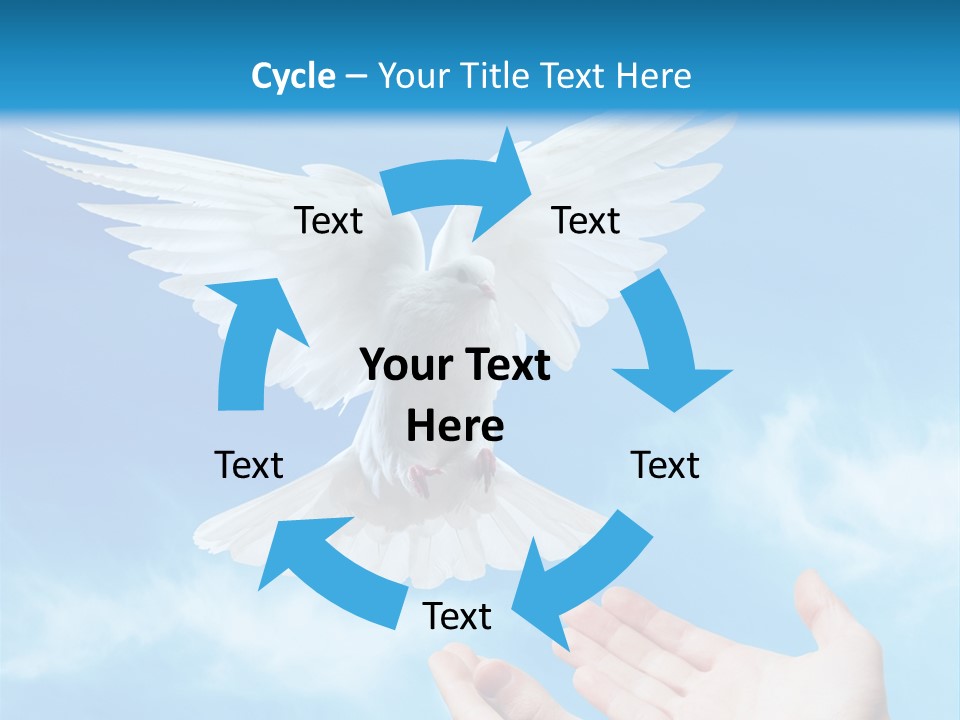 Air Dove Blue PowerPoint Template