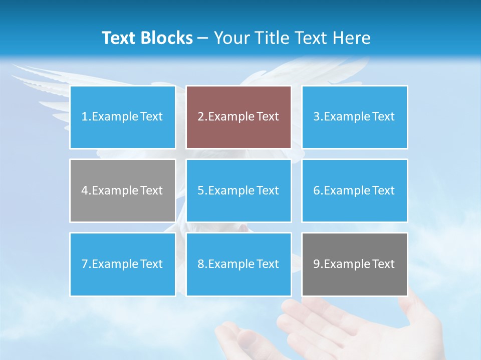 Air Dove Blue PowerPoint Template