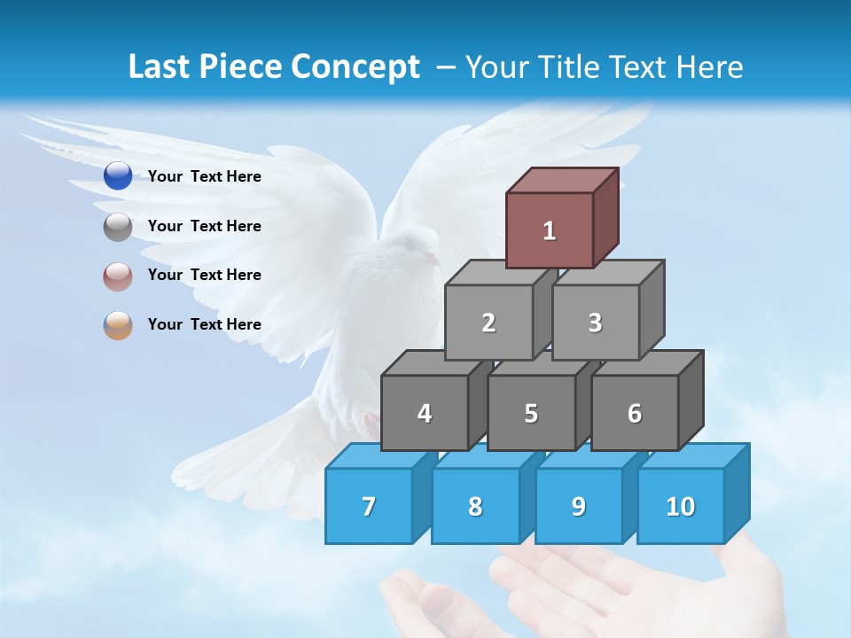 Air Dove Blue PowerPoint Template
