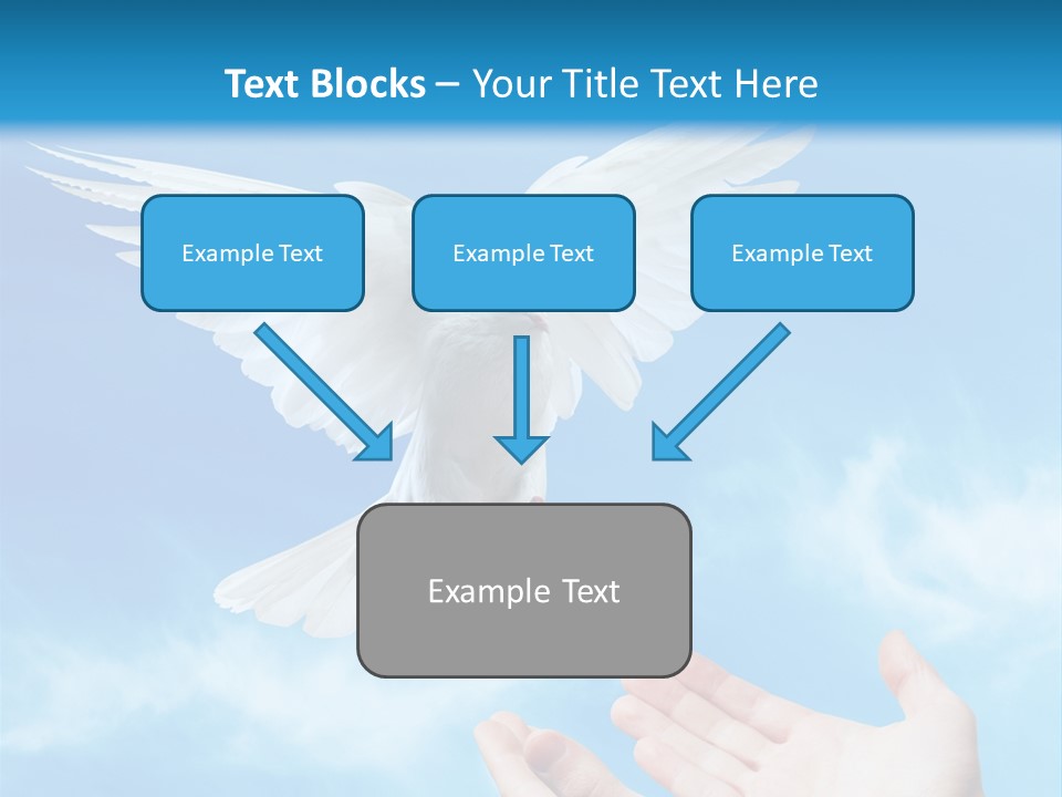 Air Dove Blue PowerPoint Template