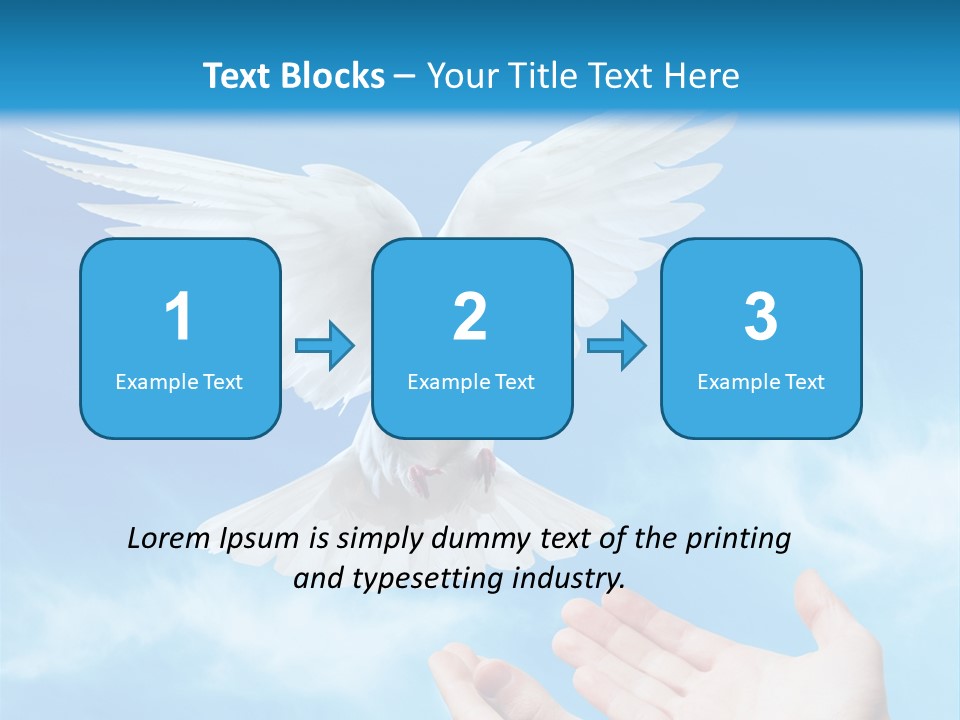 Air Dove Blue PowerPoint Template