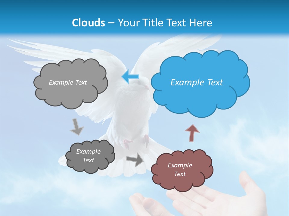 Air Dove Blue PowerPoint Template