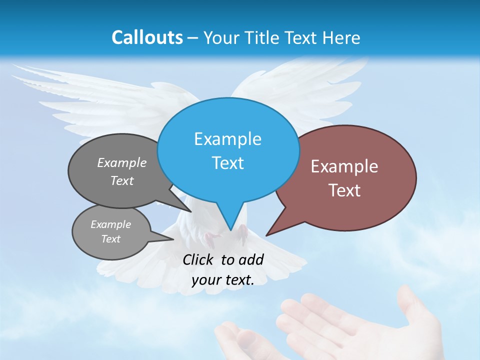 Air Dove Blue PowerPoint Template