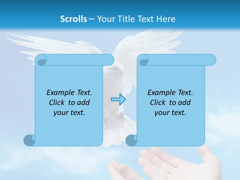 Air Dove Blue PowerPoint Template