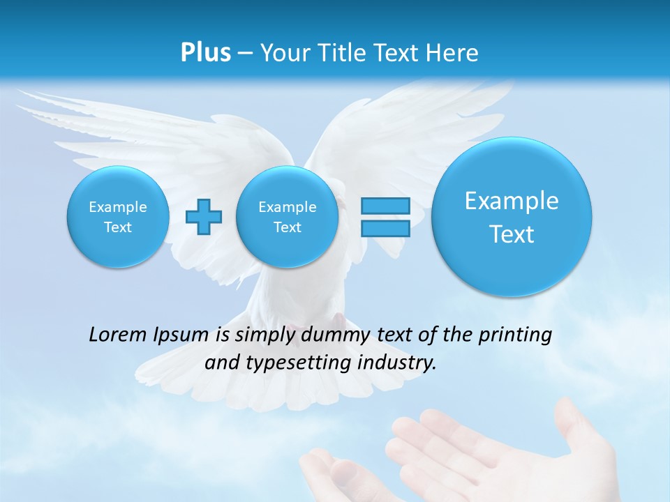Air Dove Blue PowerPoint Template