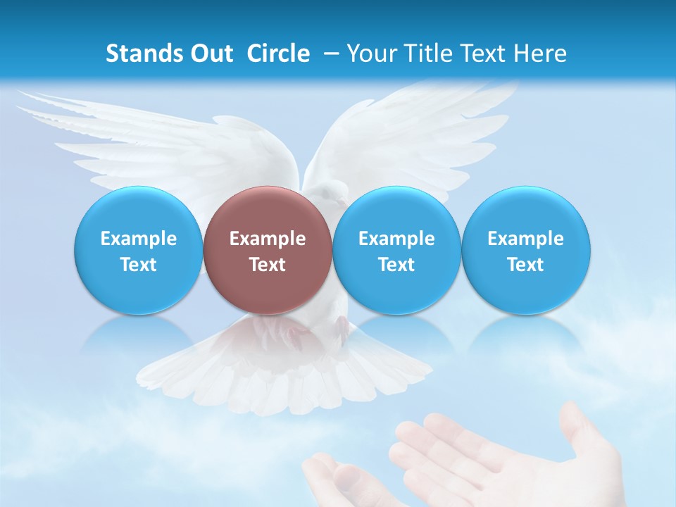 Air Dove Blue PowerPoint Template