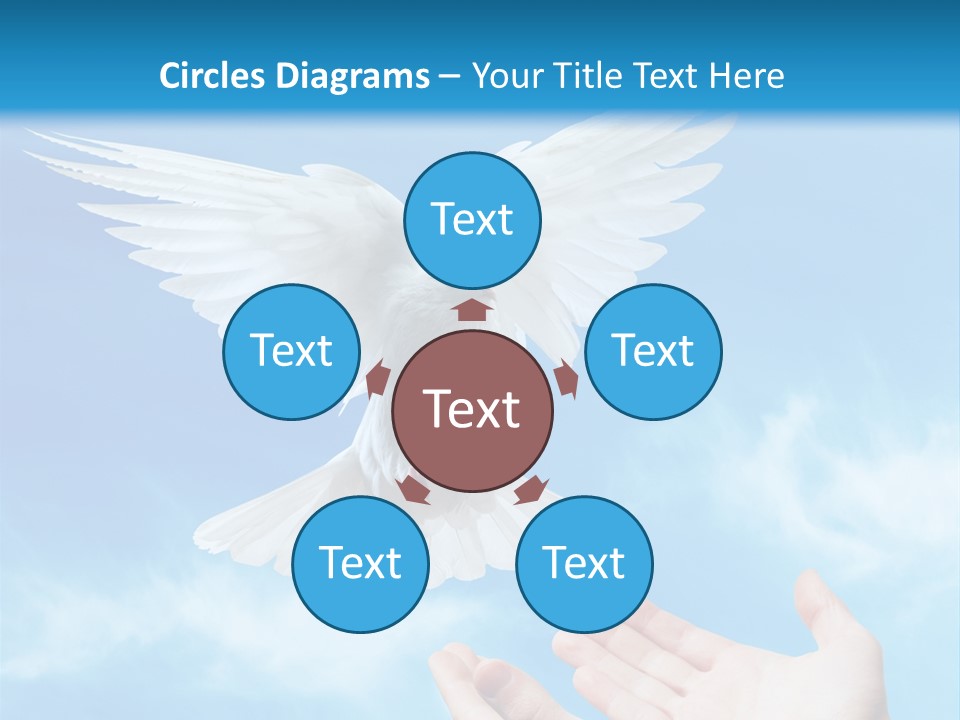 Air Dove Blue PowerPoint Template