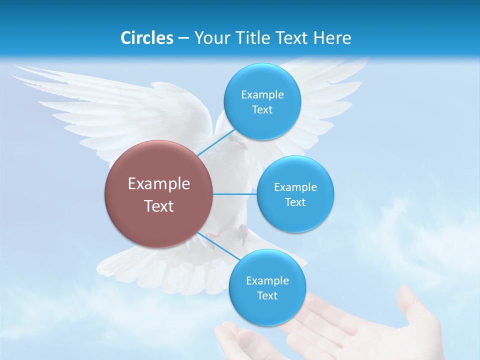 Air Dove Blue PowerPoint Template