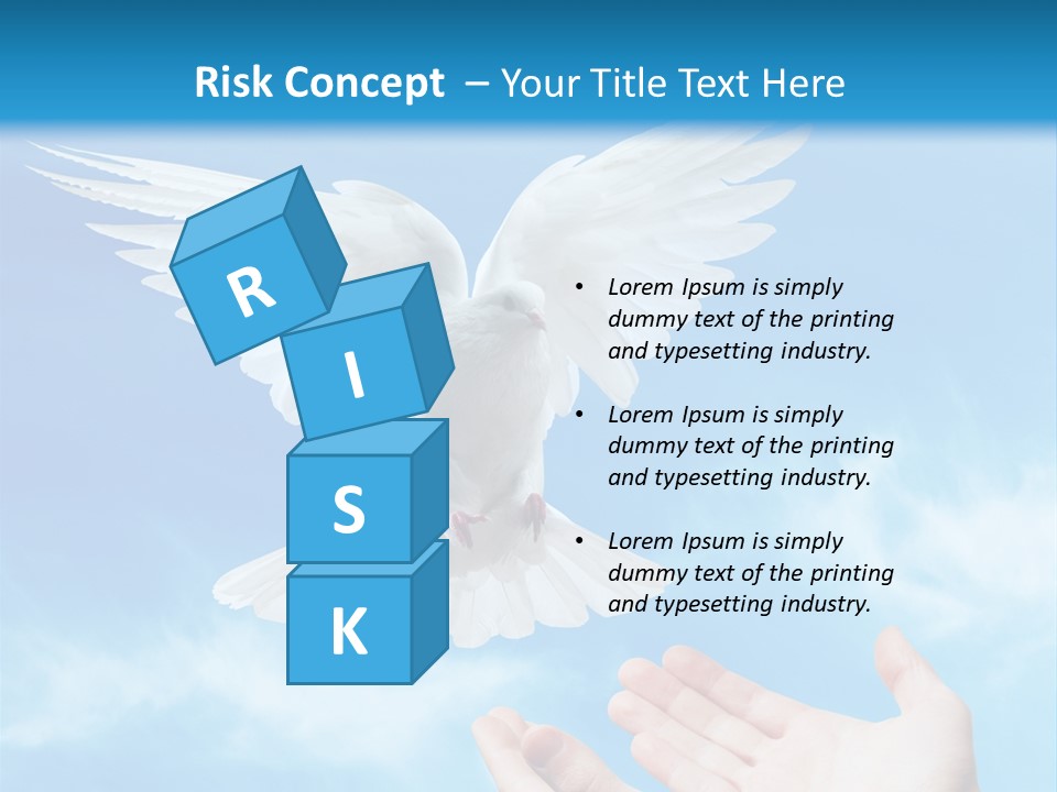 Air Dove Blue PowerPoint Template