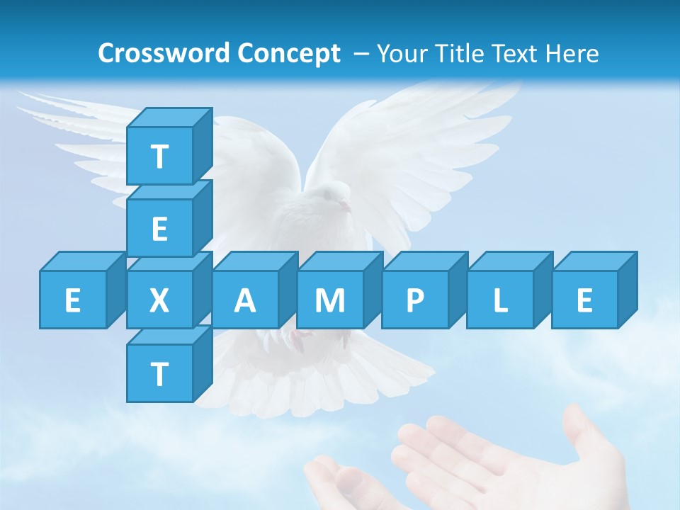 Air Dove Blue PowerPoint Template