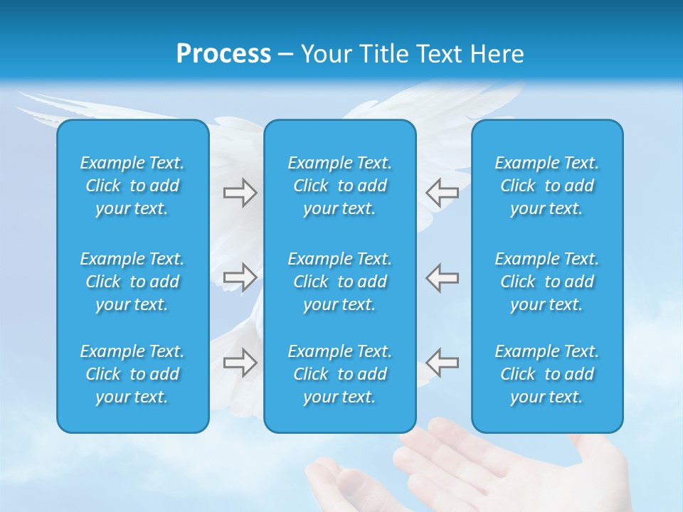 Air Dove Blue PowerPoint Template