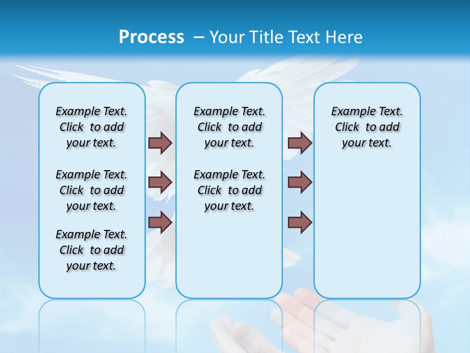 Air Dove Blue PowerPoint Template