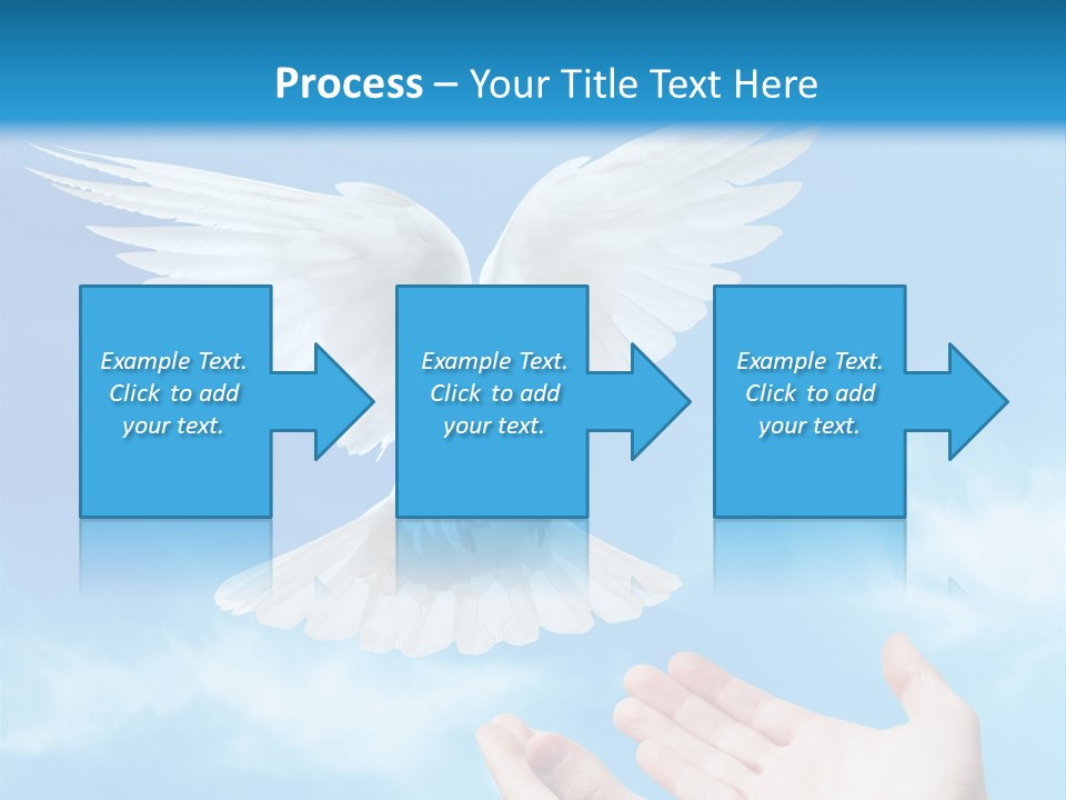 Air Dove Blue PowerPoint Template