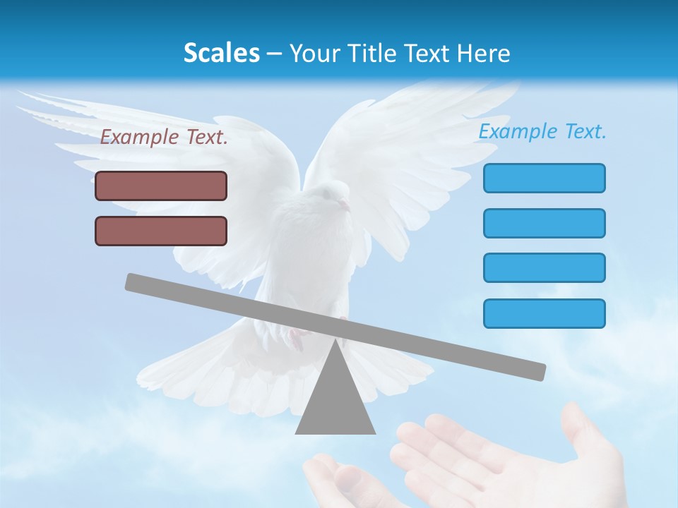 Air Dove Blue PowerPoint Template