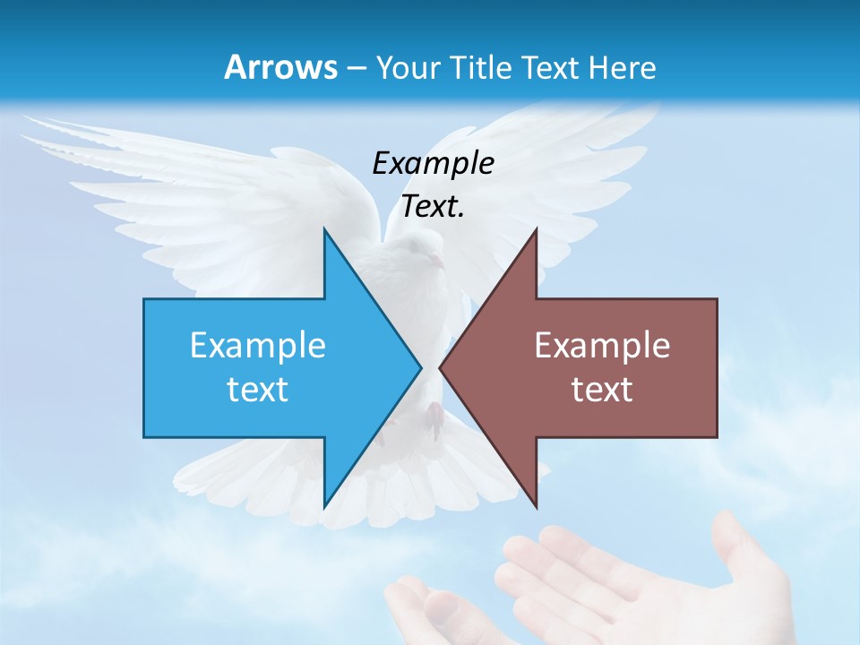 Air Dove Blue PowerPoint Template