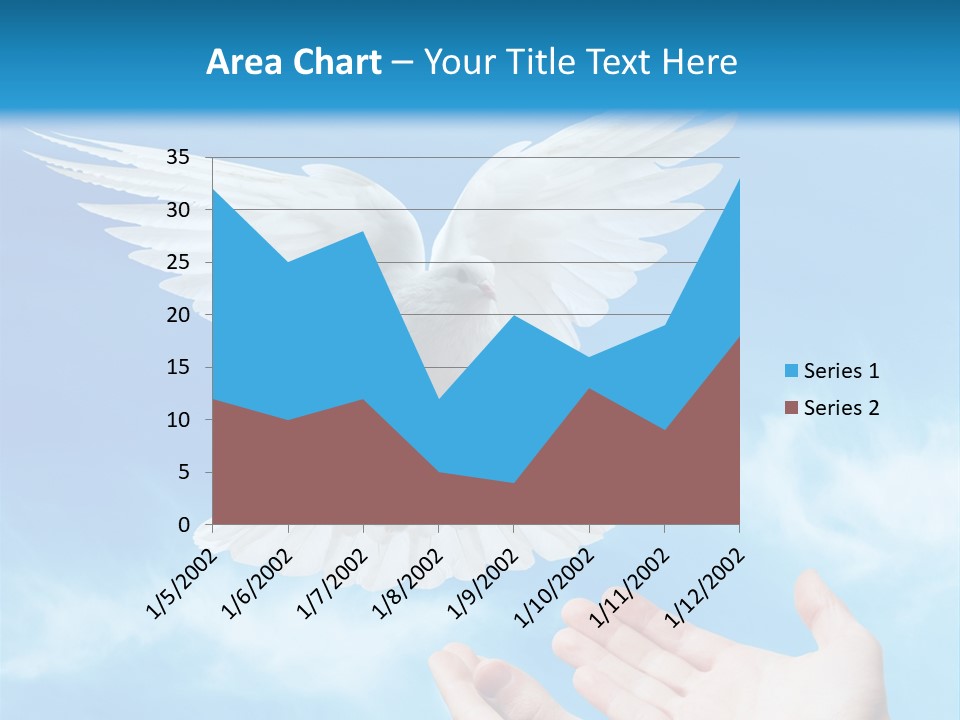 Air Dove Blue PowerPoint Template