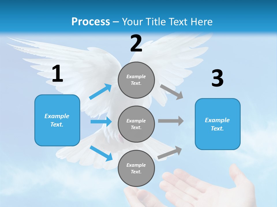 Air Dove Blue PowerPoint Template