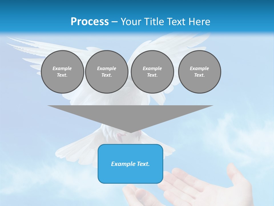 Air Dove Blue PowerPoint Template