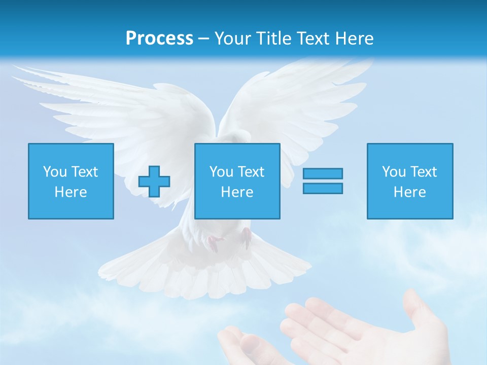 Air Dove Blue PowerPoint Template