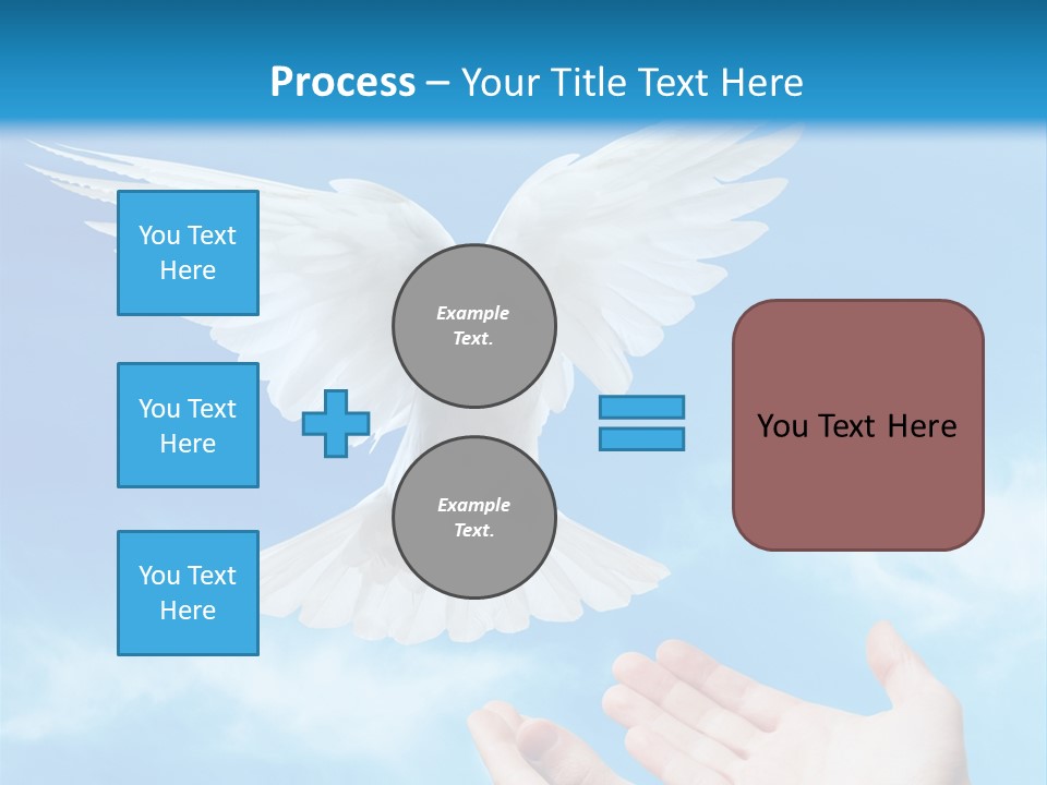 Air Dove Blue PowerPoint Template