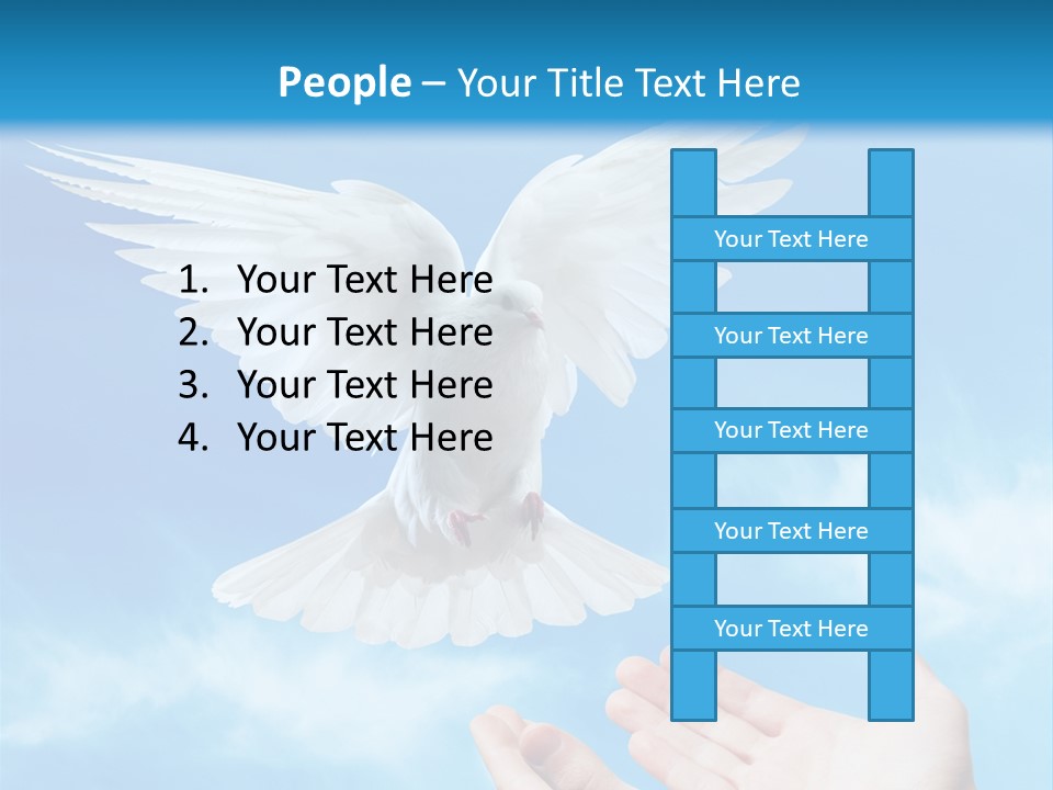 Air Dove Blue PowerPoint Template
