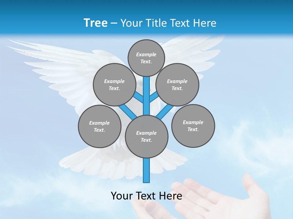 Air Dove Blue PowerPoint Template