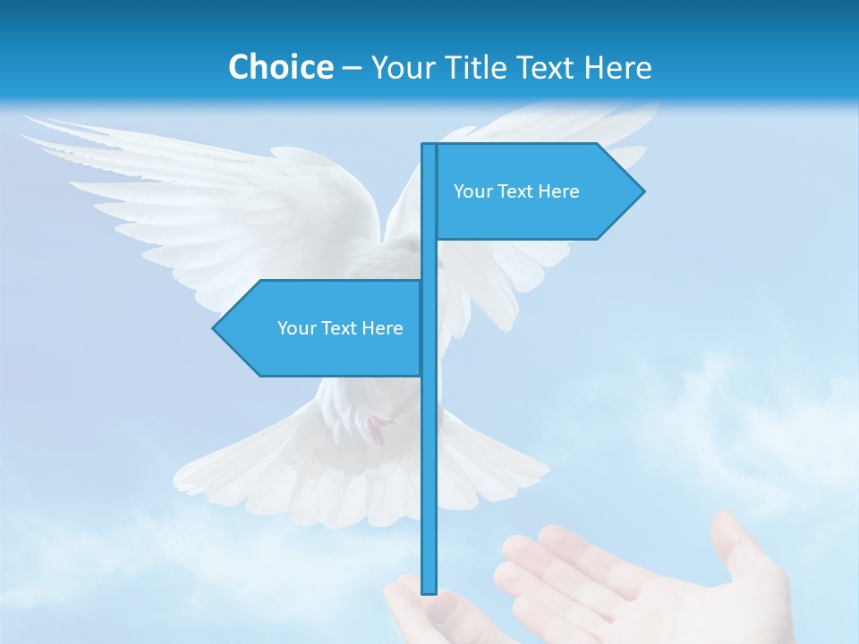 Air Dove Blue PowerPoint Template