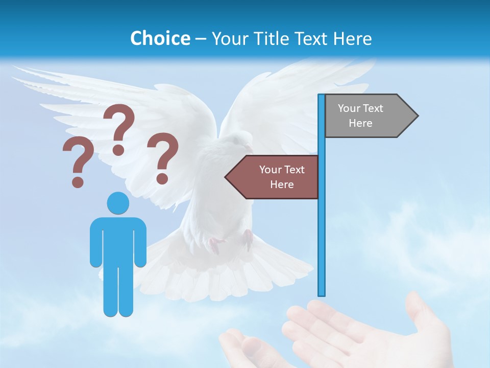 Air Dove Blue PowerPoint Template