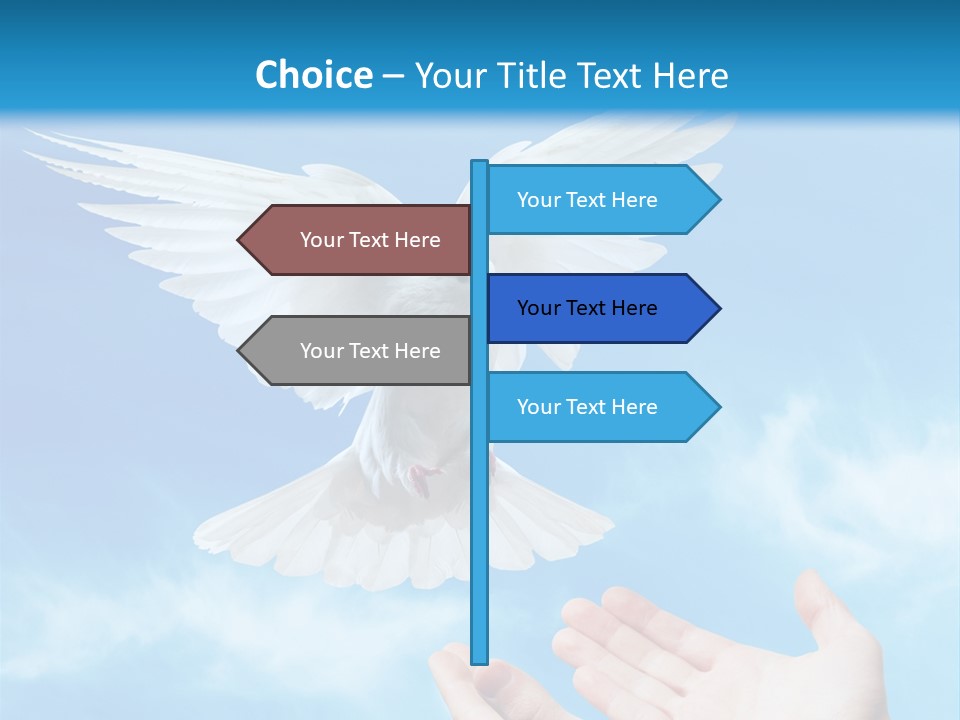Air Dove Blue PowerPoint Template