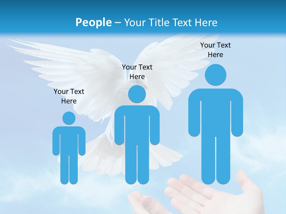 Air Dove Blue PowerPoint Template