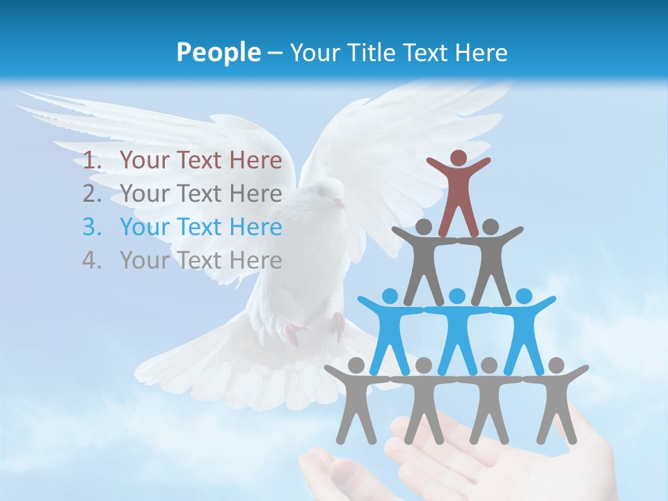 Air Dove Blue PowerPoint Template
