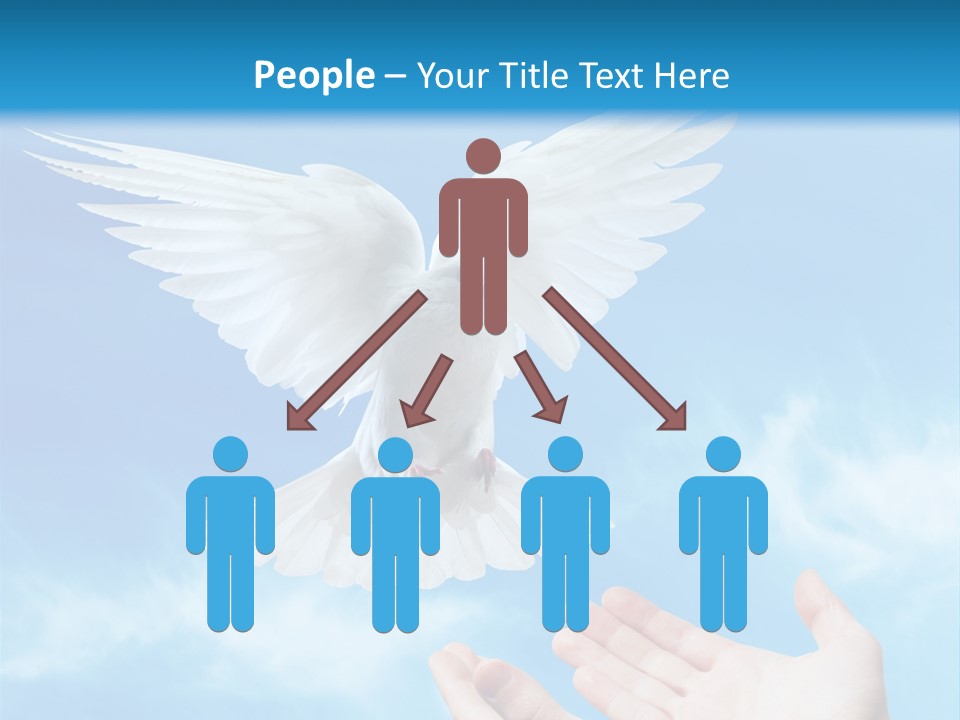 Air Dove Blue PowerPoint Template