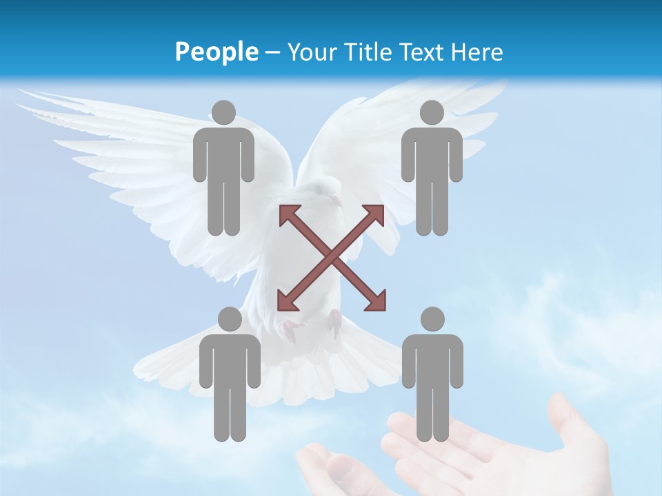 Air Dove Blue PowerPoint Template