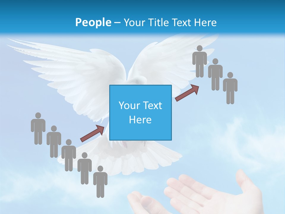 Air Dove Blue PowerPoint Template