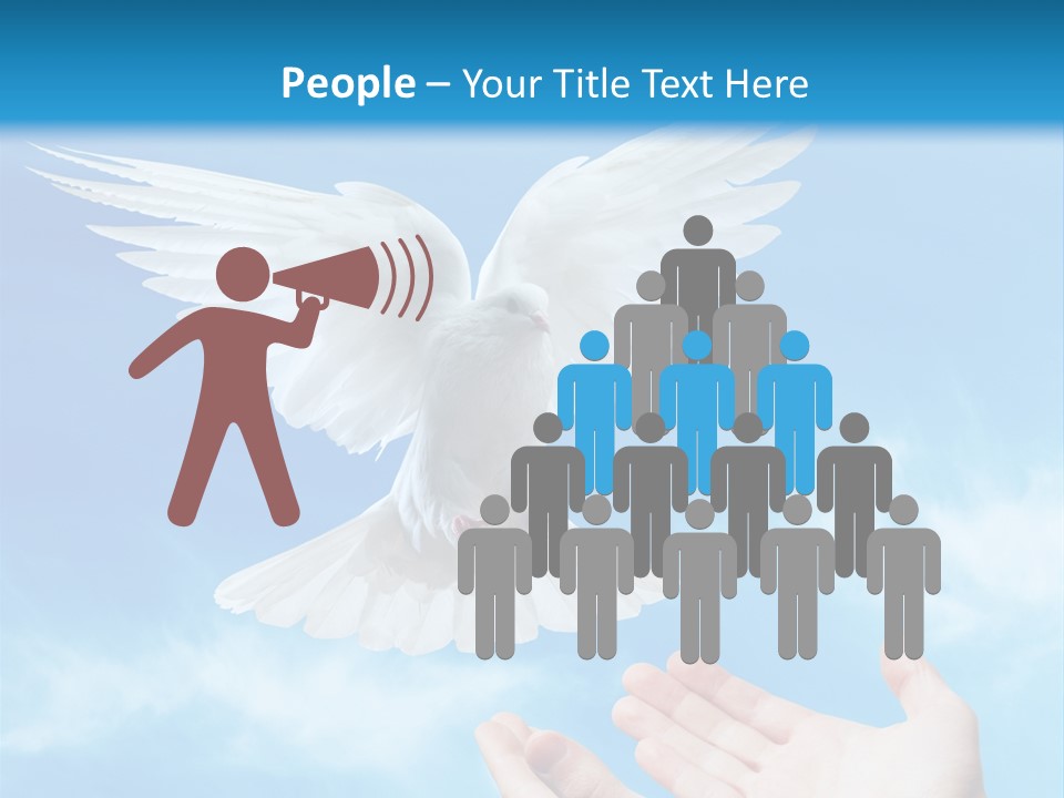 Air Dove Blue PowerPoint Template