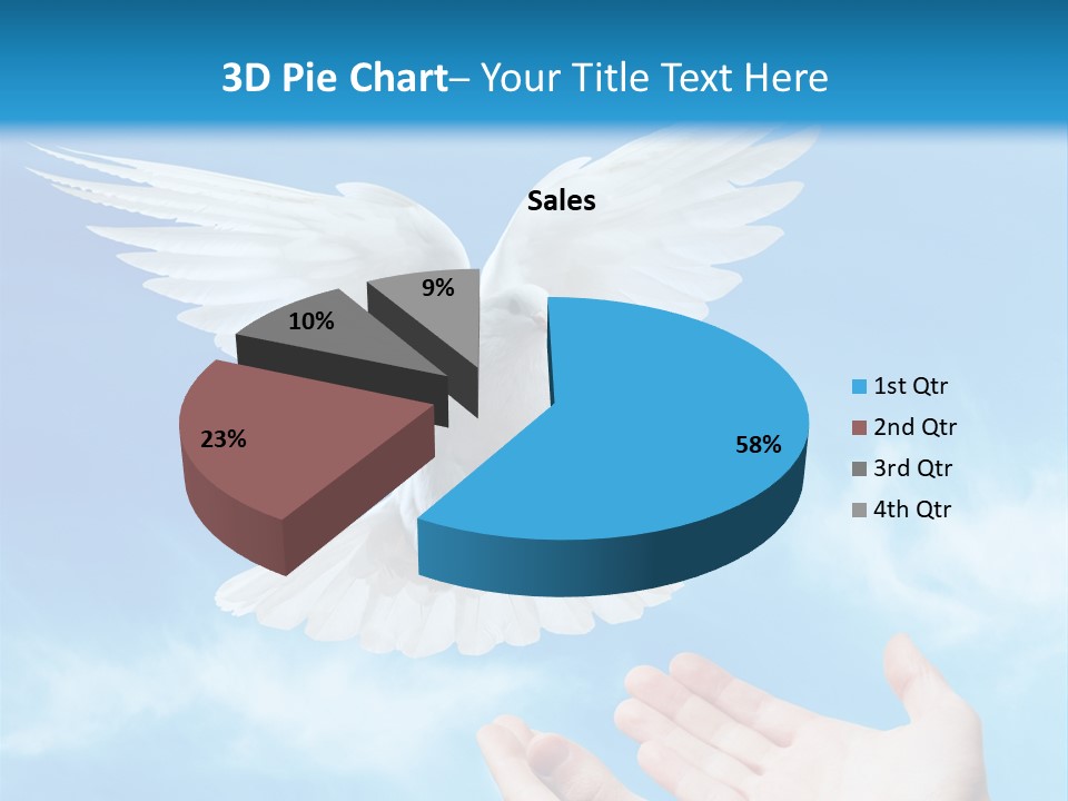 Air Dove Blue PowerPoint Template