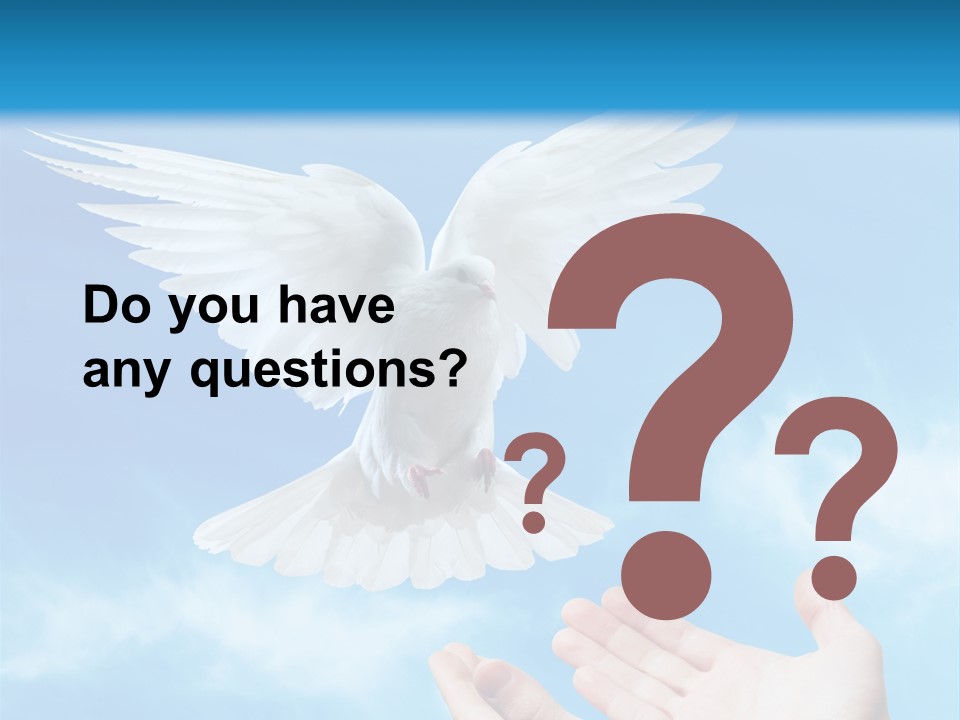 Air Dove Blue PowerPoint Template