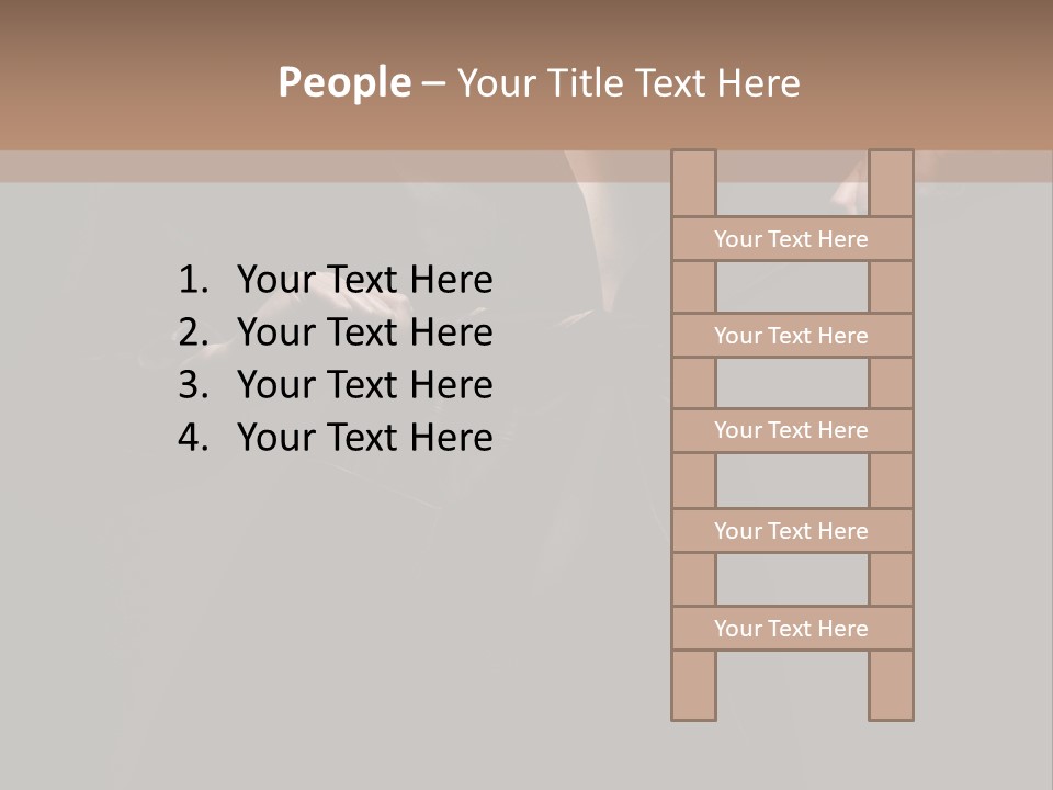 Girl Person High PowerPoint Template