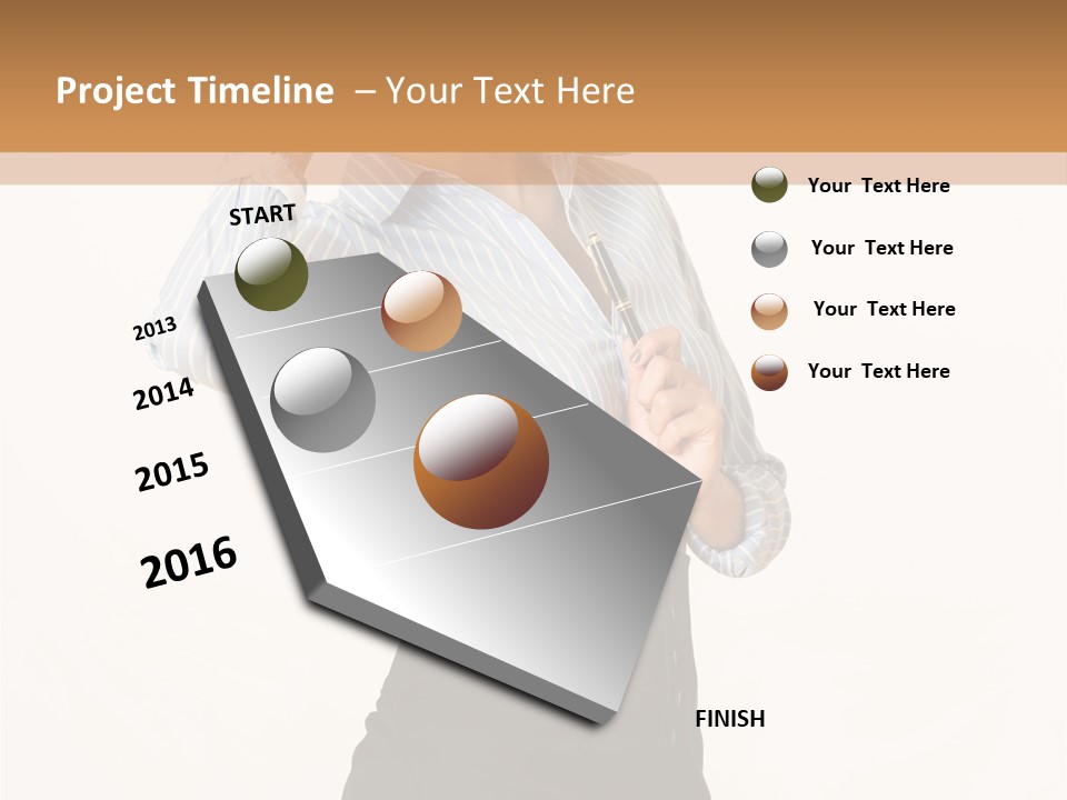 Erfolgreiche Sch Hand PowerPoint Template