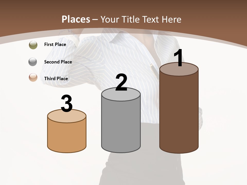 Girls Suche Erfolgreiche PowerPoint Template