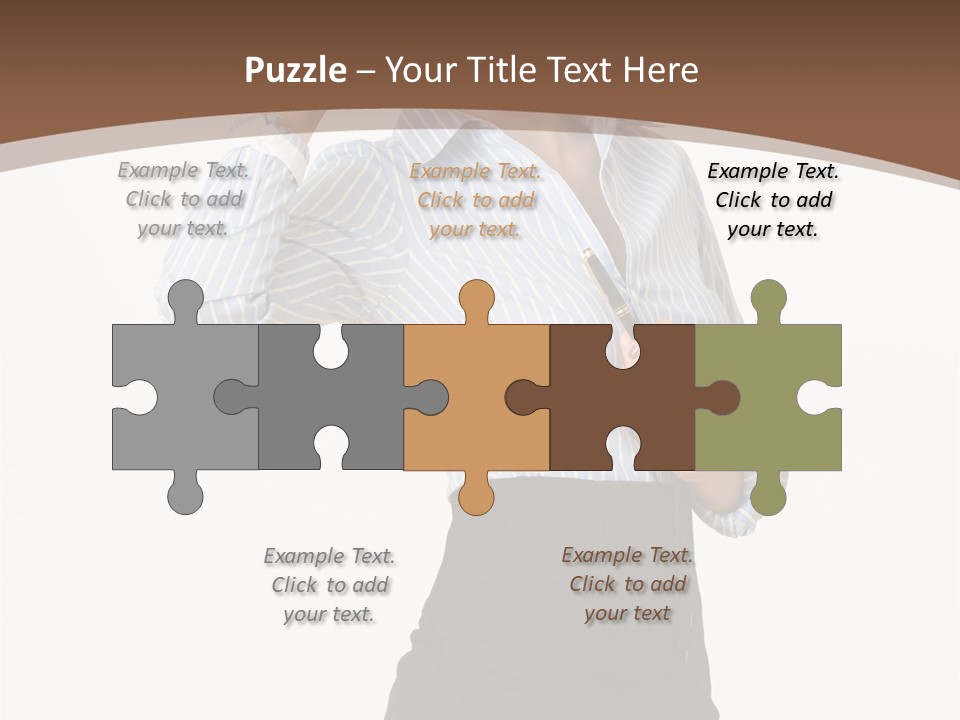 Girls Suche Erfolgreiche PowerPoint Template