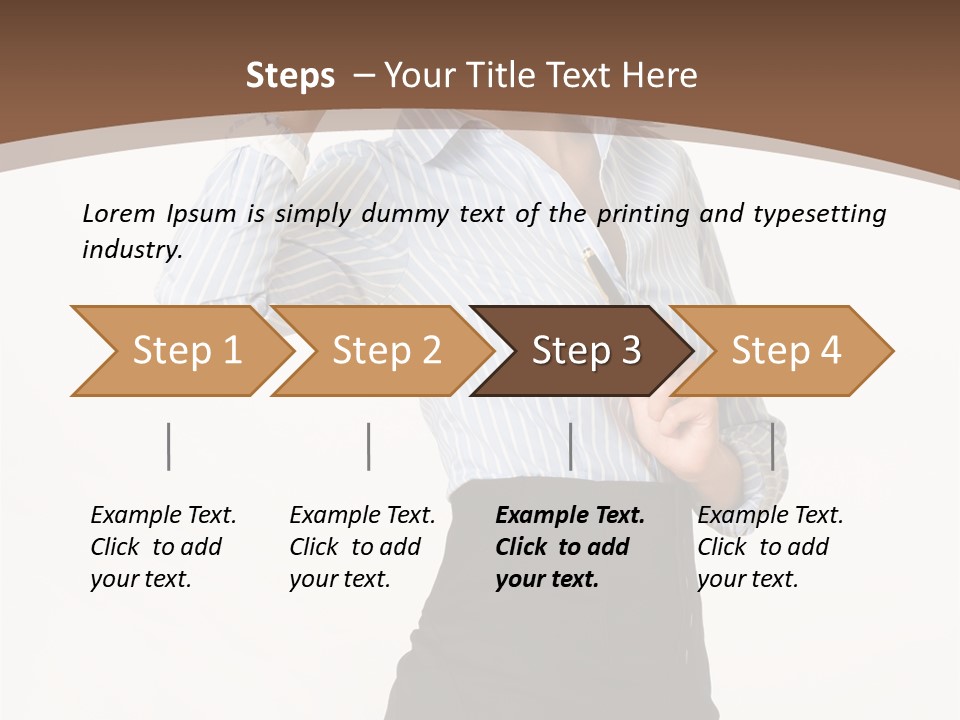Girls Suche Erfolgreiche PowerPoint Template