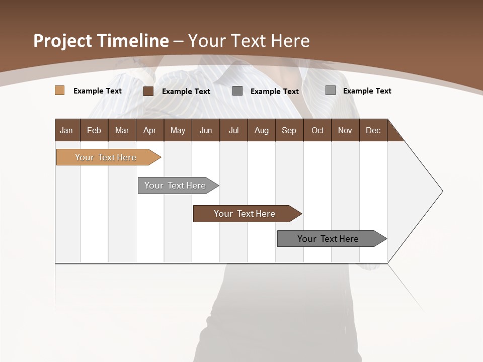 Girls Suche Erfolgreiche PowerPoint Template