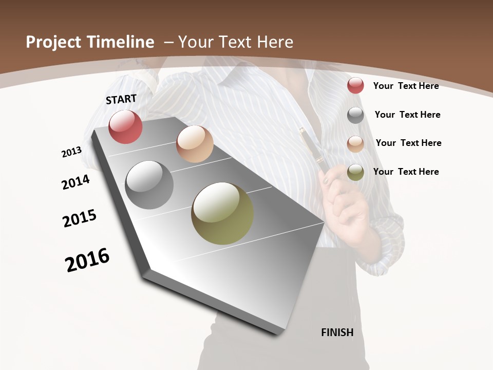 Girls Suche Erfolgreiche PowerPoint Template