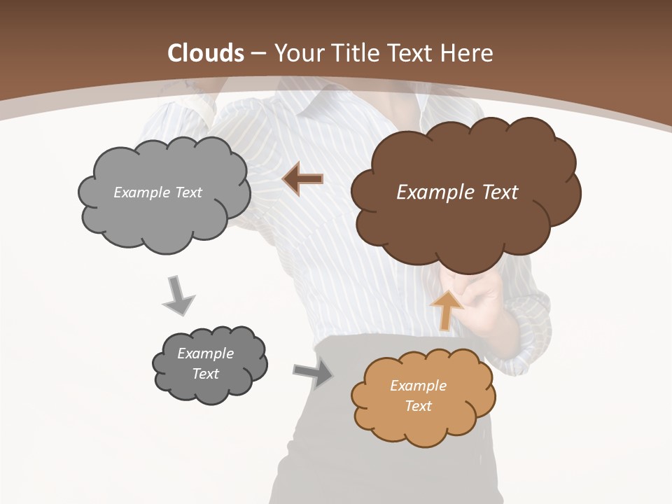 Girls Suche Erfolgreiche PowerPoint Template