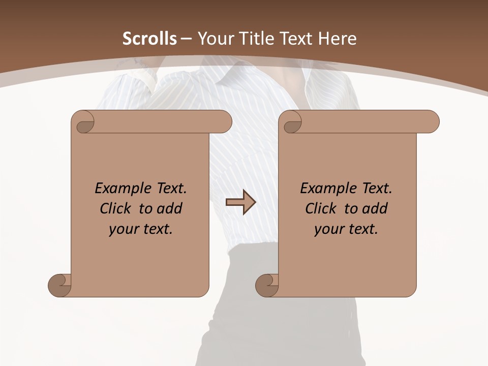 Girls Suche Erfolgreiche PowerPoint Template